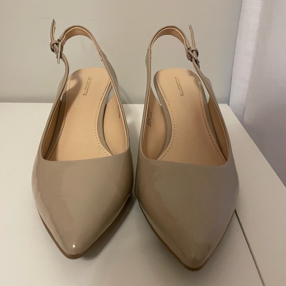 Nude kitten heels in a Size 6